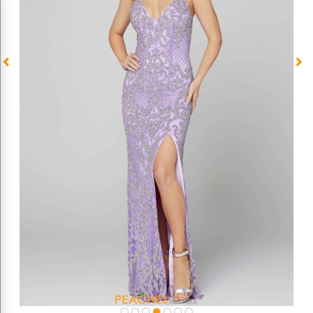 Primavera size 12. Paid 450, NEVER WORN. super pretty color and detailing
